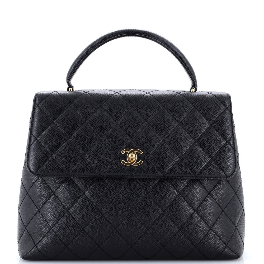 Chanel Jumbo Vintage Classic Top Handle Flap Bag